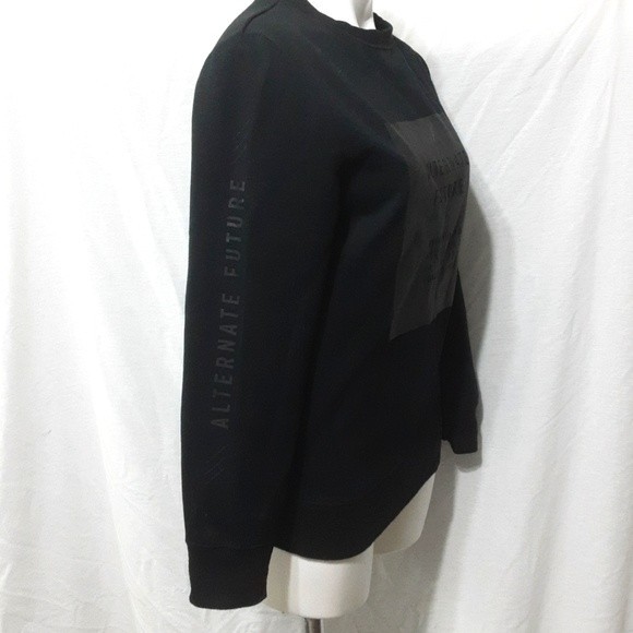 H&M Scuba Look Sweatshirt Top XS Crew Neck Long Sleeve Cozy Pullover Athleisure - Picture 2 of 6